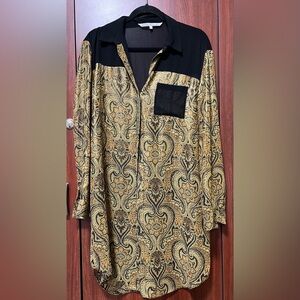 RACHEL Rachel Roy Black Sheer Blouse